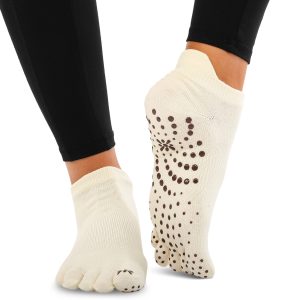 Chaussettes de yoga antidérapantes à orteils séparés